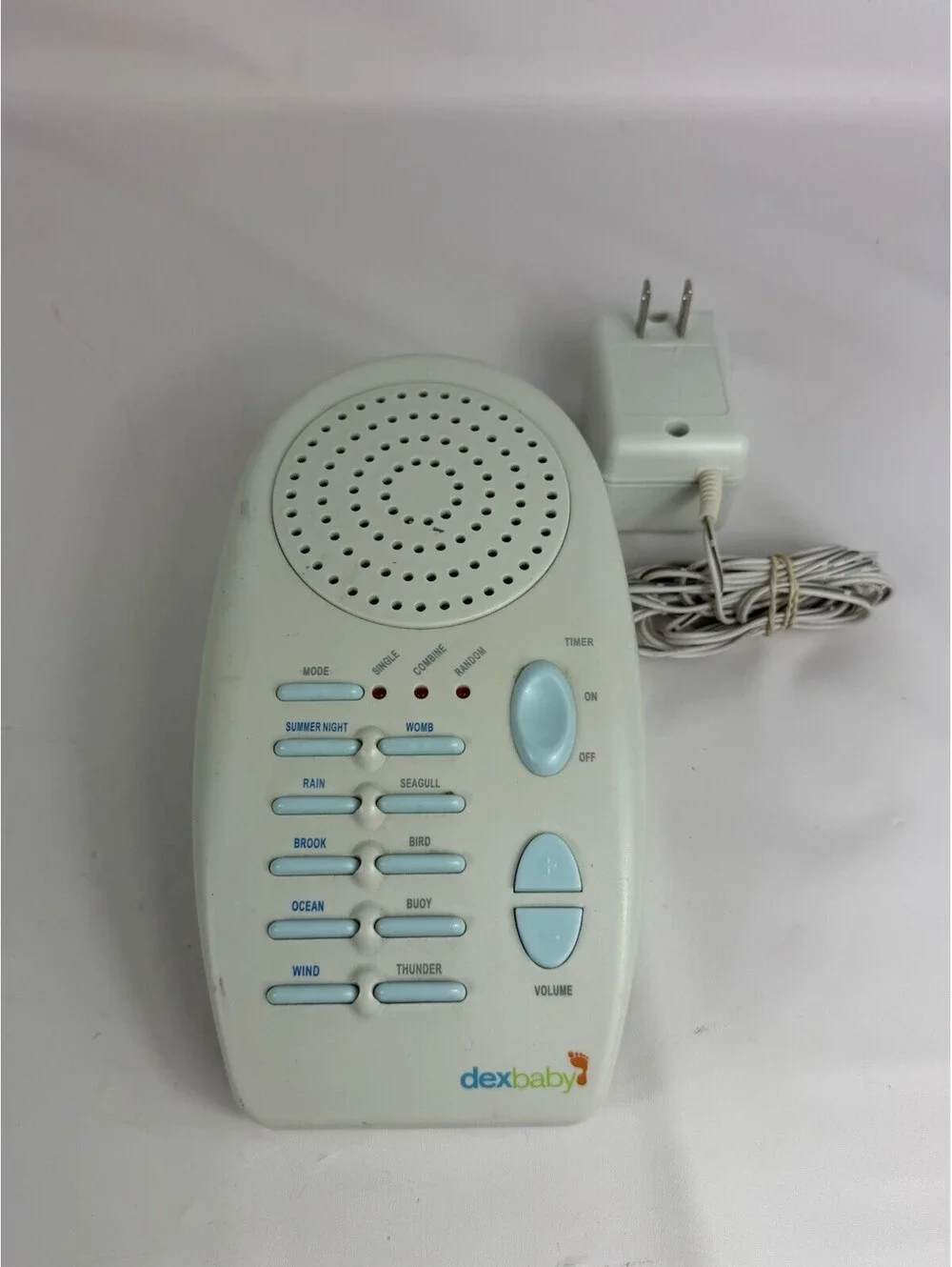 Dex Baby Sound Sleeper SS-01 Sleep Aid Therapy 10 Sounds White Noise Machine